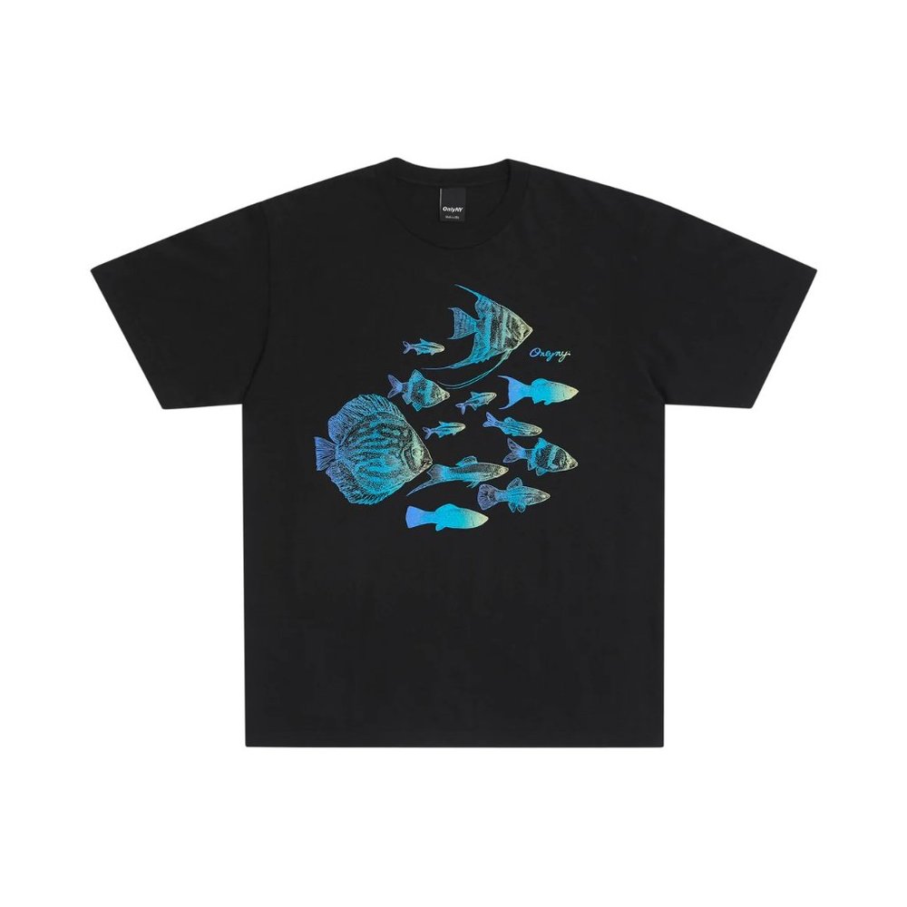 NWT Only NY Troplical Fish Tshirt Black L